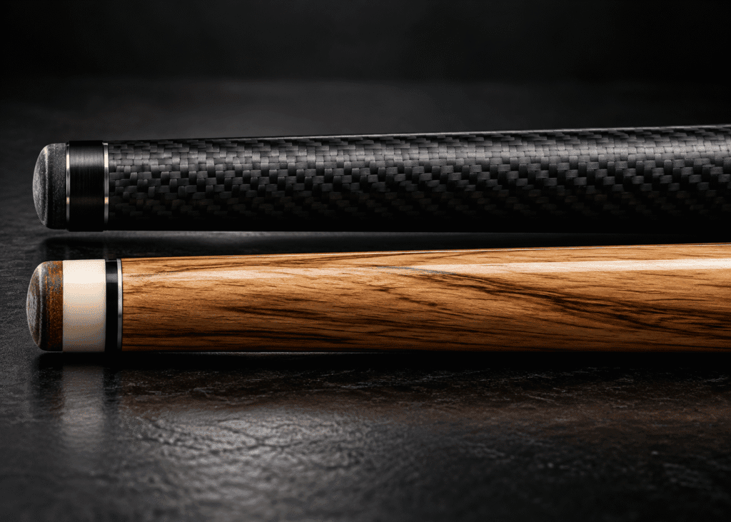 carbon fiber vs wood pool cue 2