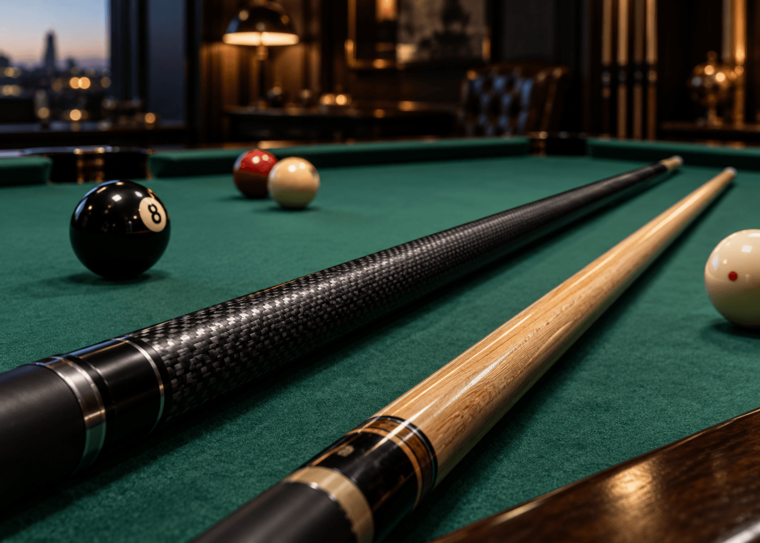 carbon fiber vs wood pool cue
