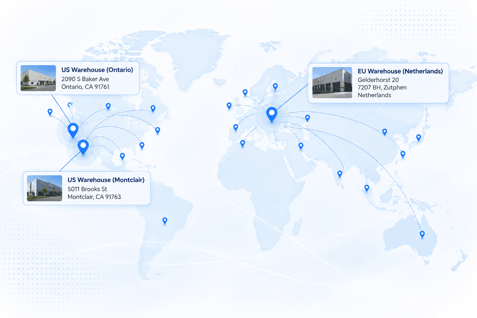 Global Warehousing and Logistics Network Map