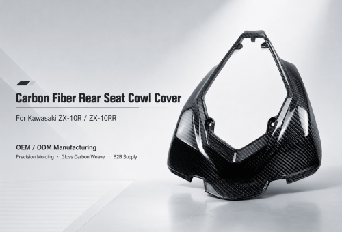 3k carbon fiber rear seat cowl cover for kawasaki