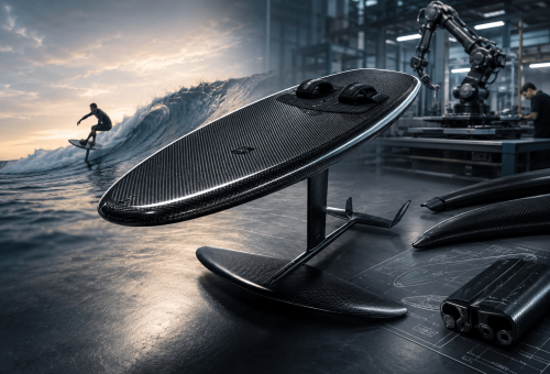 Custom Carbon Fiber Hydrofoils banner