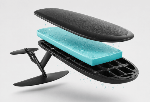 Hydrofoil Board Have a Seam