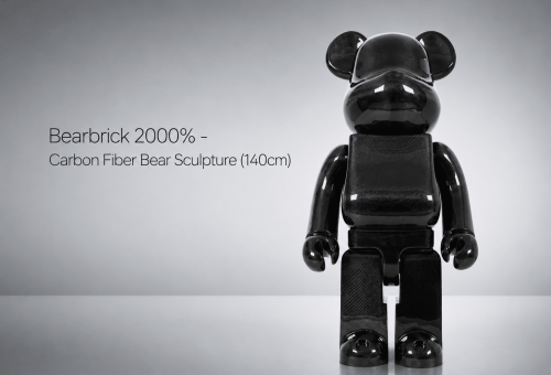 bearbrick carbon fiber bear sculpture