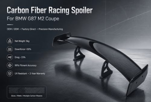 bmw g87 m2 carbon fiber racing spoiler 6