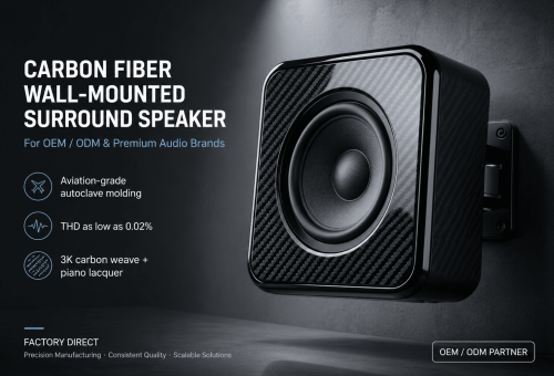 carbon fiber wall-mounted surround speaker 1