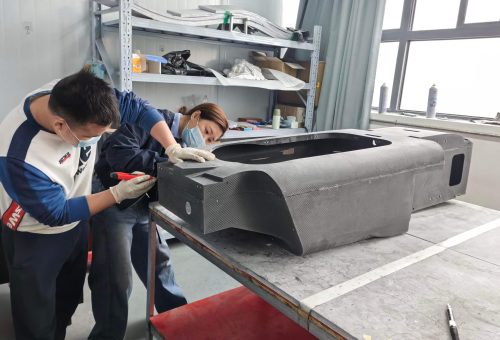 carbon race car part process 1