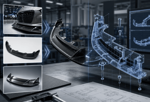 custom carbon fiber product development banner