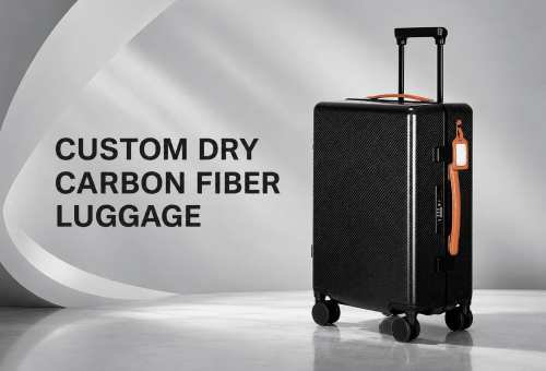 custom dry carbon fiber luggage