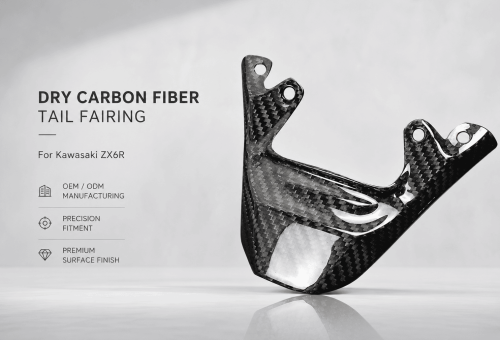dry carbon fiber tail fairing for kawasaki zx6r