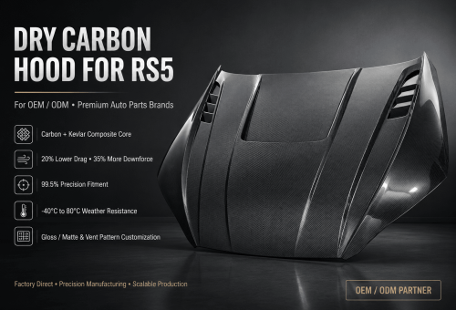 dry carbon hood for audi rs5-6