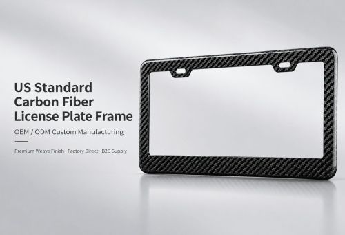 high-quality carbon fiber license plate frame 4