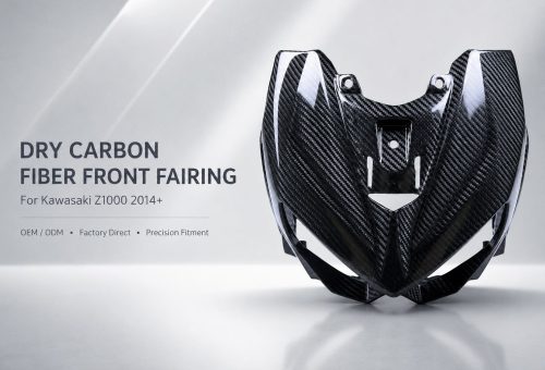 kawasaki z1000 dry carbon fiber front fairing