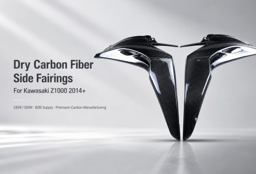 kawasaki z1000 dry carbon fiber side fairings