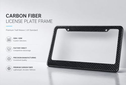 lightweight carbon fiber license plate frame 3