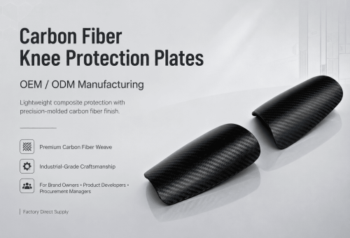 matte carbon fiber knee protection plates 6