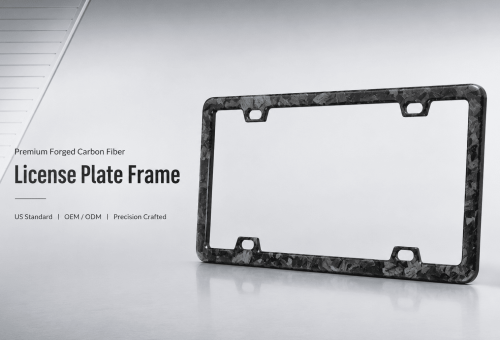premium forged carbon fiber license plate frame 4