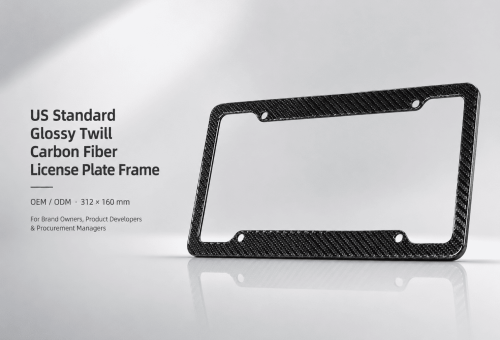 real carbon fiber license plate frame 3