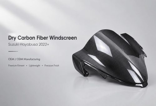 suzuki hayabusa dry carbon fiber windscreen 6